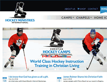 Tablet Screenshot of hockeyministries.org